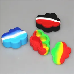 22Ml Silicone Non Stick Wax Containers box Smell Proof Air Tight Heat Resistant Cloud Shape Dab Jars Silicone Container in stock