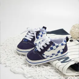 Classico neonato neonato ragazza stelle scarpe di tela infantile primi camminatori calzature in gomma antiscivolo bambino scarpe casual per bambini 0-18M