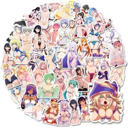 10 30 50 100pcs Cool Anime Hentai Sexy Girl Waifu ملصقات شارات التزلج أمتعة دراجة نارية محمول ملصق مقاوم للماء 220716