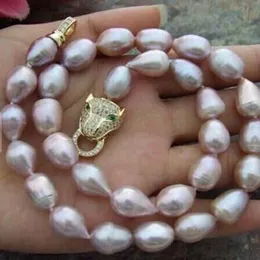 Collana perla di lavanda del mare barocco da 11-13 mm da 18 pollici da 18 pollici