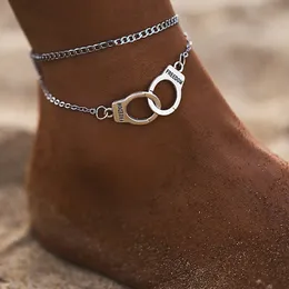 Beach Accessoires Boho -Stil Star Anklet Fashion Multilayer Foot Chain Handschellen Knöchel für Frauen Armband