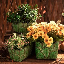 Planters  Pots Creative Flower Pot Stand Kawaii Green Plant Balcony Decorations Doniczka Ozdobna Garden Supplies