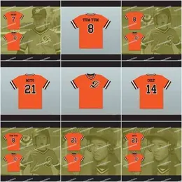 Xflsp Uomo Miyo 21 Dragons Maglia da baseball Jeffrey 'Colt' Douglas 14 Michael 'Tum Tum' Douglas 8 Samuel 'Rocky' Douglas 7 Maglie di alta qualità