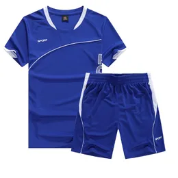 Men's Tracksuits 2022 Sets Men Sportswear Short Sleeve Clothes Fitness Tennis Soccer Plus Size Gym Clothing 2 Pieces Sports Suits Korean Fas