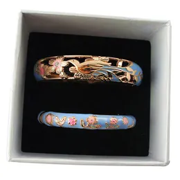 Bangle Fashion Jewelry Parent-Child High Quality Classic Cloisonne Bracelet Sets Trendy Style Perfect For WomenBangle