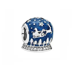 925 Sterling Silber Perlen Fisch Meeresschildkröte und Blauäugiger Fuchs Blaue Serie Charm passend für Pandora-Armbänder oder Halsketten-Anhänger Damengeschenk auf Lager