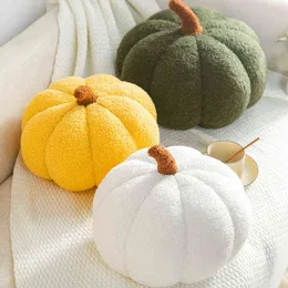 Cm Soft Stuffed Pumpkin Squishy Plush Pillow Cartoon Vegetable Plants Food Halloween Decoration Children Kids Gift J220704