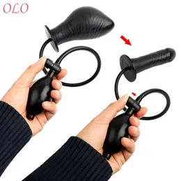 Faux pénis femelle masturbateur Plug Anal bout à bout énorme gode avec pompe gonflable adulte produit sexy jouets pour femmes boutique