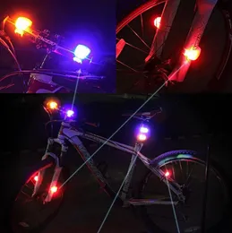 Silicone LED Bike Tail Light 3 Mode Clip Bike Front Lamps Waterproof Bicycle Rear Lights Outdoor Cycling Safety Warning Lamp