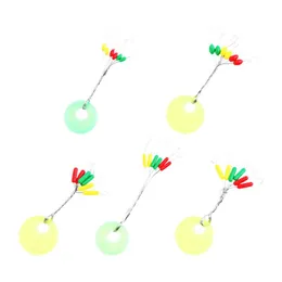 Acessórios de pesca 600pcs Bobber durável Bobber Espaço de borracha colorido Feijas de rolagem flutuante oval Acessórios de acessórios