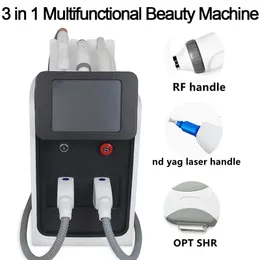 I lagerepilation Laser Multifunktionell skönhetsutrustning Skinföryngring Tatuering och armhål Hårborttagning 3 i 1 Portable Machine IPL för kvinnor YAG Lasers till försäljning