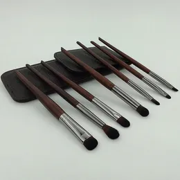 Beauty Care Makeup Tools Professional Make Up Brushes Sets Wooden Brush With PU Bag Case Set Wholesale Wood Handle Private Label Foundation W220420