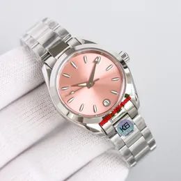 RWF Factory Wysokiej jakości zegarki 34 mm Cal.8800 Automatyczne WOMENT WATM 220.10.34.20.10.003 Różowa Bransoletka ze stali nierdzewnej