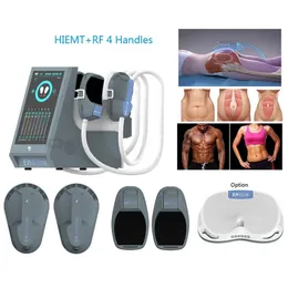 Högintensiv fokuserad elektromagnetisk hiemt bantning av luftkylning 4 handtag EMS RF Neo Muscle Building Stimulator skinkelyftmaskin