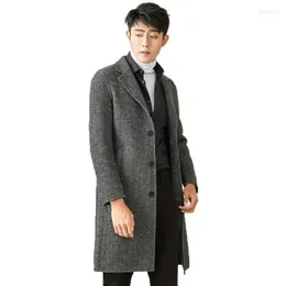 Misto lana da uomo Cappotto lungo da uomo Autunno Inverno Giacca da uomo in lana Cappotto da uomo Cappotti e giacche Abrigo Hombre 2022 MG-1800032