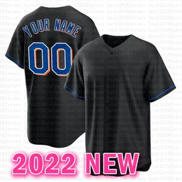 blue Pete Alonso New 2022 Custom Baseball Jersey Darryl Strawberry Cespedes Piazza Jacob deGrom Syndergaard Conforto Hernandez