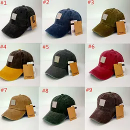 Trendy Mektup Beyzbol Şapkası Unisex Casquette Etiket Tasarımcısı Pamuk Visor Caps Retro Snapbacks Spor Hip Hop Sunhat Ayarlanabilir Şapka Moda Renkli Seçenekler