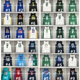 NC01 Stephen Curry Basketball Jersey Ja Morant Poole Andrew Wiggins Jayson Tatum Jaylen Brown Tyrese Maxey Joel Embiid Luka Doncic Kevin Durant