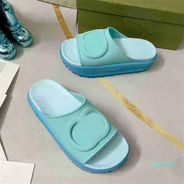 sandali classici da donna con logo ad incastro Pantofole stile nuovo Sandalo Macaron fondo spesso antiscivolo fondo morbido pantofola da casa di moda 888