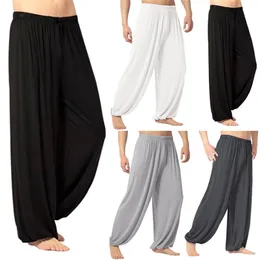 Męskie joggery spodnie spodnie dresowe swobodny kolor w lupgy spodni taniec joga