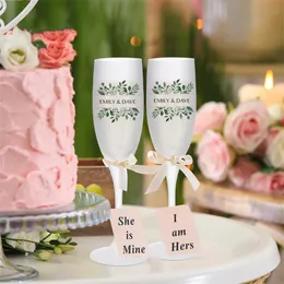 6 oz 9 oz sublimering rött vin glas bägare Frostade tomma glas vin kopp Champagne flöjter tumbler