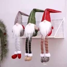 Entzückende niedliche schwedische Zwerg-Puppen ohne Gesicht, Nomes mit hängenden Beinen, Weihnachtsdekoration, Plüschpuppe für Geschenke und Partys C0726x03