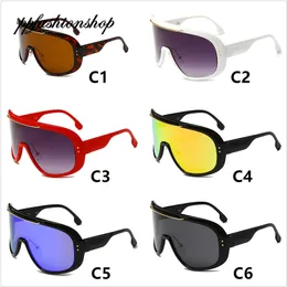 Oversized Siamese Sunglasses For Women Uv400 Protection Goggles Shield Sun Glasses Men Classic Unisex Summer Eyewear 2022