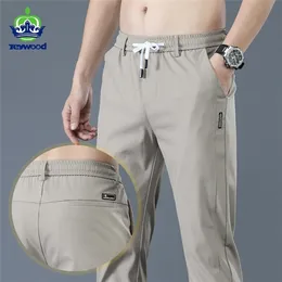 Męskie spodnie Jeewood Brand Spring Summer Men's Casual Pants Slim Pant Straigh 220823