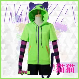 Anime SK8 Infinity karakteri Kyan Rekichinen Miya Cat Wear kaykay kostümü cosplay kostüm anime oyun rolü J220720