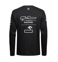 F1 Yarış Takımı 2022 Yeni Uzun Sızlı Yuvarlak Boyun Hızlı Kurutucu T-Shirt Yaz Günlük Spor Takımı Üniforma Artı Beden Özelleştirilebilir255o
