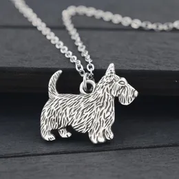 Hänge halsband vintage rostfritt stålkedja Aberdeen Scottish Terrier Pendants Dog Charm för kvinnor män 2022 Jewelrypendant