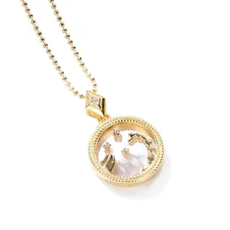 925 Horóscopo de plata esterlina Collar colgante del colgante del zodiaco para el regalo de cumpleaños para mujeres
