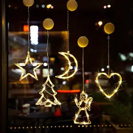 سلاسل عيد الميلاد أدت الغزلان أجراس الستار ضوء جارلاند سلسلة الجنية أضواء البطارية في الهواء الطلق في الأماكن المغلقة للمنزل حفل زفاف السنة ديكور