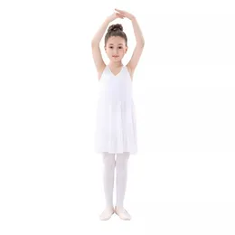 Dancewear Short Sleeve Ballet Tutu Children Gymnastics Leotards Children Dance Dress Kids Performance Wear