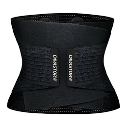 Burvogue Neoprene Sweat Waist Trainer Fitness Belt Thermo Body Shaper Trimmer Corset Waist Cincher Wrap Workout Slim Shapewear 220702