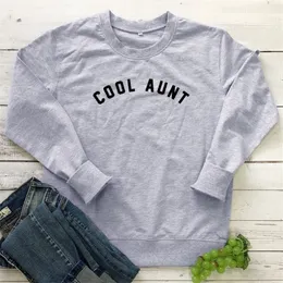 Cool Aunt Sweatshirt Casual Women Long Sleeve Slogan Pullovers Funny 90s New Aunt Life Gift Sweatshirts Streetwear Drop Shipping T200311