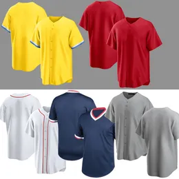 Benutzerdefinierte Männer Frauen Baseball-Trikots genähte Stickerei Logo Knopf Strickjacke T-Shirt Jersey M-3xl