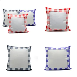 Sublimation White Blank Panel Pillowcase 40*40cm Heat Transfer Printing Pillow Covers OEM Cushion Mix Size Without Insert Polyester Pillow Cushion By Air A12