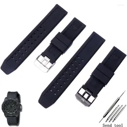 Cinturini per orologi Accessori Uomo Adatto per cinturino sportivo in silicone da 23 mm 3051 3050 3080 4420 8800 Bottone in metallo Hele22