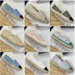 Klasyka moda na drutach espadrilles Casual Buts Projektanci Fisherman Canvas Buty z rozmiarem pudełka 35-42