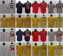 Movie College Baseball Wears Jerseys Stitched 11 CoolEevers 34 DavidOrtiz Slap All Stitched Name Number Away Respirável Sport Sale Alta Qualidade