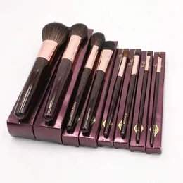 CT Complete Makeup Brush Set 8-Pcs Bronzer Blusher PowderSculpt Foundation Eye Blender Smudge Liner Косметика для губ BeautyTools