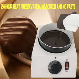 Chocolate Melting Machine Skillet Single Pot Carrielin 40W Mini Electric Ceramic Non-Stick Pot Tempering Cylinder Melter Pan 220V