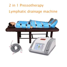 2 In1 Pressoterapia Drenagem linfática de desintoxicação Remoção de gordura Máquina de salão de emagrecimento de celulite