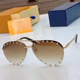 المصمم الفاخر The Party Sunglasses Z0997 عدسات منخرط مع حواف بطانة برامش توقيع لكل قطعة شمسية تبرز الشكل المثالي للتصميمات