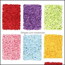 40 * 60 cm Flor artificial parede seda rosa hortênsia decoração para casamento el casa bebê chuveiro cenários decoração entrega 2021 decorativo