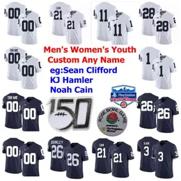 Penn State Nittany Lions College Football Maglie Gross-Matos Jersey Trace McSorley Paul Posluszny Jack Ham Franco Harris Cucita personalizzata