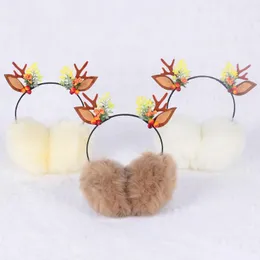 Berets Plush Sursmuffs Warcaps Fleeme Buckhorn Christmas Hair Band Head radress Winter Теплый наушник Lovelyberets