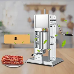 Edelstahl -Wurstfüllmaschine Handelshandbuch Wurst Stuff Stuffer Wursthersteller Füllung