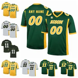 Rare NDSU Bison Jerseys 10 Lance Dunn Jersey Dimitri Williams Adam Cofield Ty Brooks North Dakota State Football Jerseys Custom Stitched